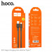 Hoco X69 Jaeger Charging Data Cable, Type-C, в оплетке, плоский, 3A, 1m, black