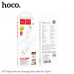Hoco X87 Magic silicone cable, Type-C, 1m, 3A, white