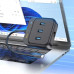 Hoco HB35 Easy link 4-in-1 Type-C Gigabit Ethernet Adapter, 3xUSB3.0 + 1Gb LAN,  black