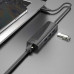 Hoco HB42 Easy safety 4-in-1 Type-C Gigabit Ethernet Adapter, 3xUSB3.0 + 1Gb LAN, 0.2m, black