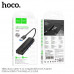 Hoco HB42 Easy safety 4-in-1 USB3.0 Gigabit Ethernet Adapter, 3xUSB3.0 + 1GB LAN,  black