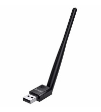 Hoco HI37 WiFi4 USB external antenna wireless network card, 150Mbps, 2.4Ghz, black