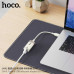 Hoco UA41 Crystal USB to RJ45 Ethernet Adapter, USB to 100Mbps LAN, кабель 14.5 см, white