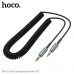 Hoco UPA31 Cindy spring AUX audio cable, 0.66-3m, black