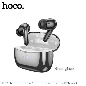 Hoco EQ16 Shine true Wireless ANC+ENC BT5.3 Headset, 7h (28h), black
