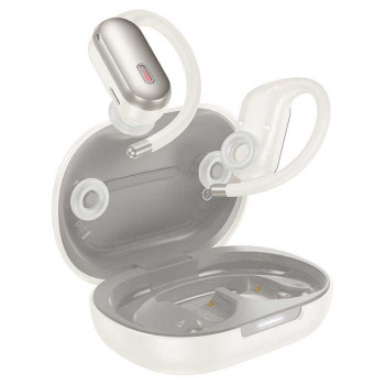 Hoco EA7 Suerte ANC+ENC Open true Wireless BT5.4 Headset, 7h, с заушиной, white