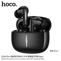 Hoco EQ34 PLus Rima TWS ANC+ENC BT5.4 Headset, 7h (28h), black