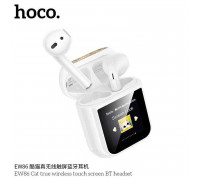 Hoco EW86 Cat True Wireless touch screen BT Headset, BT 5.4, 3.5h, white