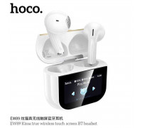 Hoco EW89 Kissa True Wireless touch screen BT Headset, BT 5.4, 3.5h, white