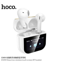 Hoco EW89 Kissa True Wireless touch screen BT Headset, BT 5.4, 3.5h, white