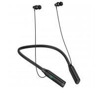 Hoco ES62 Plus Pretty Neck-hang BT Earphones, жесткая дуга на шею, TF, BT 5.4, 150h, black