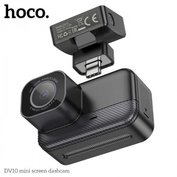 Hoco DV10 mini screen dashcam, 1080p, 128gb TF support, black