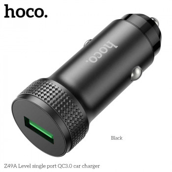Hoco Z49A 18w Level single port Car Charger, черный