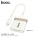 Hoco UA40 Crystal iP Male to SD/TF OTG 2-in1 Card Reader, white