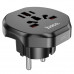 Hoco AC6 Unimpeded universal conversion plug (EU) Black