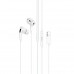 Hoco M111 Pro Primero digital headset iP for Lightning, 1.2m, с lightning разъемом, white