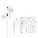 Hoco M111 Pro Primero digital headset iP for Lightning, 1.2m, с lightning разъемом, white