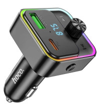 Hoco E81 Fantasy PD30W+QC3.0 Car BT FM Transmitter  30W C+U, black
