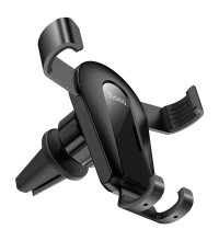 Hoco CA92 Gold Shield Air Outlet Gravity in-Car Holder, на воздуховод, black
