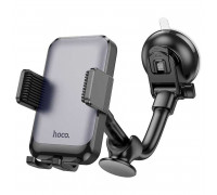 Hoco H27 Rock push-type car holder (center console), на панель и в стекло, black