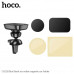 Hoco CA115 Blue Shark air outlet magnetic car holder, 6 магнитов, в решетку, черный