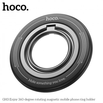 Hoco GH3 Enjoy magnetic ring holder, black