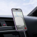 Hoco H42 Crystal Ring Magnetic Car Holder (air outlet), магнитный, в решетку, gray