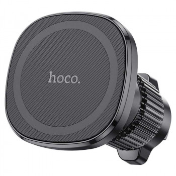 Hoco H34 Cheetah Magnetic Ring Car Holder (air outlet), магнитный, в решетку, black
