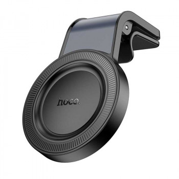 Hoco H59 Show Ring Magnetic L-Type Car Holder (air outlet), магнитный, в решетку, black