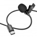 Микрофон петличный Hoco L14 Lavalier Microphone на Type-C, кабель 2м, черный