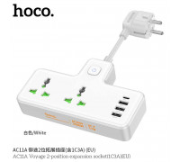 Hoco AC11A Voyage 2-position socket (1C3A), AC 2500w, white
