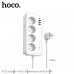 Hoco AC21 Sunlight 4-bit desktop socket (1C3A), AC 2500w, 1.5m, white
