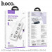 Hoco AC21 Sunlight 4-bit desktop socket (1C3A), AC 2500w, 3m, white