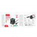 Hoco NS8 Sharp 5-position 1C3A desktop socket, 5xAC + 3USB 5V2.4A + PD20W, AC 4000W, 2m, black