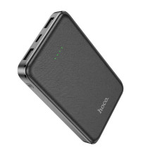 Hoco J93 10000mah Handsome Power Bank, 2USB 2.1A, Type-C input, черный