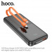 Hoco J119 Sharp 10000mah Power Bank, QC3.0, PD20w, SCP22.5w, LED, build-in C&L cables, black