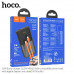 Hoco J119 Sharp 10000mah Power Bank, QC3.0, PD20w, SCP22.5w, LED, build-in C&L cables, black