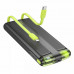 Hoco J127A Mecha 10000mah Power Bank, QC3.0, PD20w, LED, build-in C&L cables, black