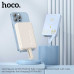 Hoco Q24 Elegant 22.5W+ PD20W 10000mah Magnetic Power Bank, Qi15W, blue