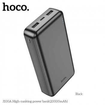 Hoco J100A High-ranking 20000mah Power Bank, black