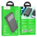 Hoco J121A 20000mah Fast 22.5W + PD20w fully compatible power bank, PD20W+QC3.0, LED, black