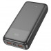 Hoco J121A 20000mah Fast 22.5W + PD20w fully compatible power bank, PD20W+QC3.0, LED, black