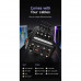 Hoco DB33 Plus Rising 30000mah Sun Solar Power Bank, 4xU+1xC, QC+PD, build-in C+L+M cables, black