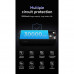 Hoco DB33 Plus Rising 30000mah Sun Solar Power Bank, 4xU+1xC, QC+PD, build-in C+L+M cables, black