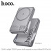 Hoco Q36A Sunlight PD20W 10000mah wireless magnetic power bank, с подставкой, Qi15W, metal grey