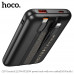 Hoco Q37 Graceful 22.5+PD20W 10000mah Power Bank, LED, build-in C&L cables, black