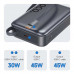 Hoco Q44A Origen dual PD45W 20000mah Magnetic Power Bank with USB-C cable, Qi15W, metal gray