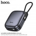 Hoco Q49 Peak PD20W 10000mah Power Bank, QC3.0, PD20w, LED, build-in C&L cables, black