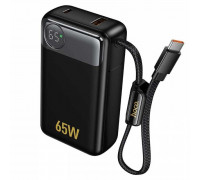Hoco Q53 Skillful PD65W 12000mah Power Bank with cable, SCP22.5w + USB-C 65w, LED, black