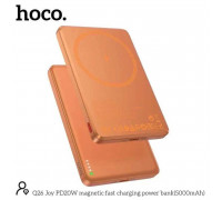 Hoco Q26 Joy PD20W 5000mah Magnetic Power Bank, Qi15W, orange